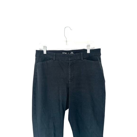 Old Navy Black Office Career Work Business Pixie Skinny Leg Pants Size 12 - Picture 3 of 10